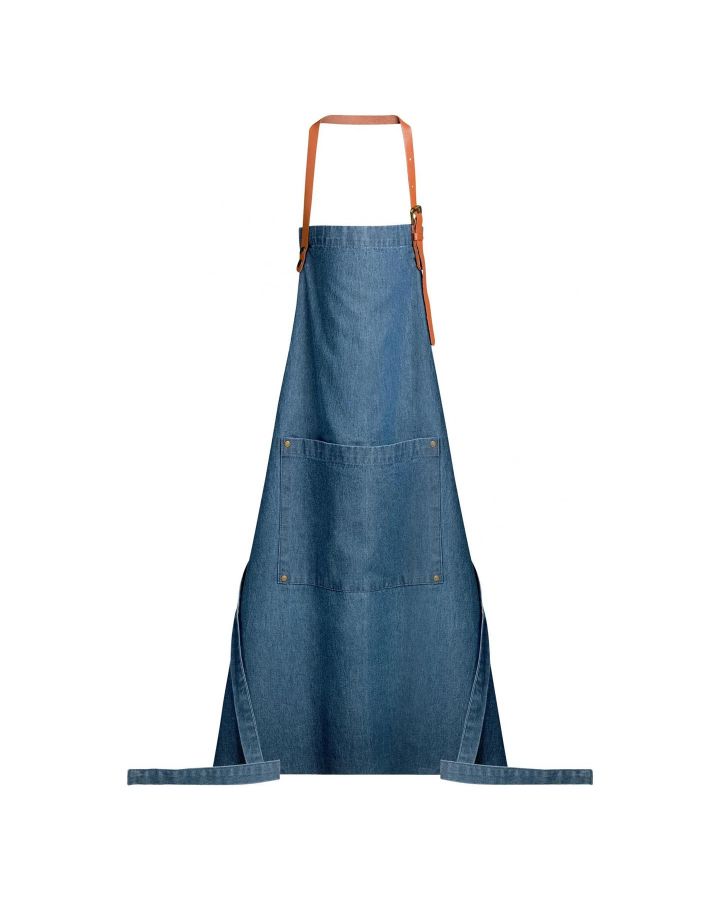 Tablier Dinem Couleur Bleu Denim, Taille 70x90cm