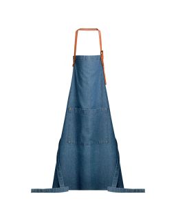 Tablier Dinem Couleur Bleu Denim, Taille 70x90cm