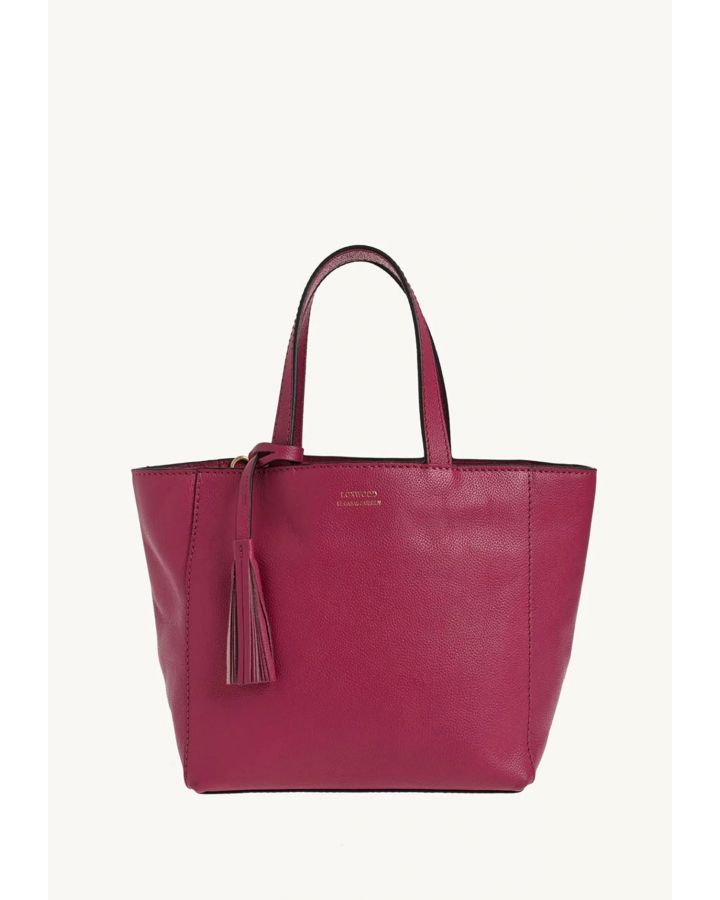 Cabas Parisien Pm Fushia Cuir Vachette