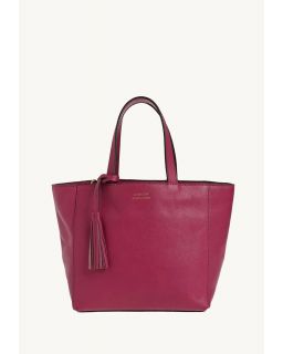 Cabas Parisien Pm Fushia Cuir Vachette