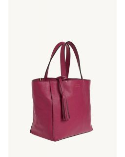Cabas Parisien Pm Fushia Cuir Vachette