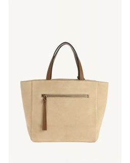 Cabas Parisien Medium Daim Multi Cognac Cuir Vachette