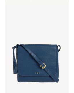Sac Anouk 3 Clous Blue Jean Cuir Vachette
