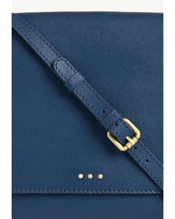 Sac Anouk 3 Clous Blue Jean Cuir Vachette