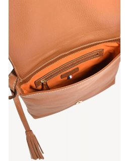 Sac Anouk 3 Clous Brandy Cuir Vachette