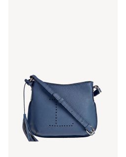 Sac Mini Celia Bandoulière Blue Jean Cuir Vachette