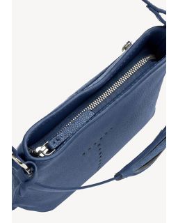 Sac Mini Celia Bandoulière Blue Jean Cuir Vachette