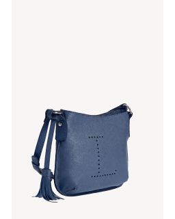Sac Mini Celia Bandoulière Blue Jean Cuir Vachette