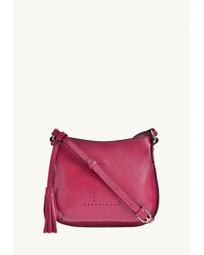 Sac Mini Celia Bandoulière Fushia Cuir Vachette
