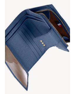 Portefeuille Dos à Dos Blue Jean Cuir Vachette