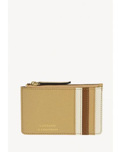 Porte Cartes Noah Multi Champagne Cuir Vachette