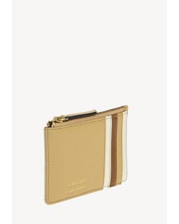 Porte Cartes Noah Multi Champagne Cuir Vachette