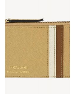 Porte Cartes Noah Multi Champagne Cuir Vachette