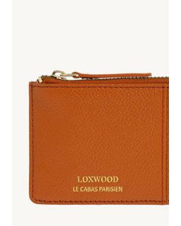 Porte Cartes Noah Orange Cuir Vachette