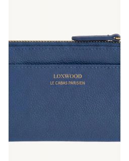 Porte Monnaie Zoé Blue Jean Cuir Vachette