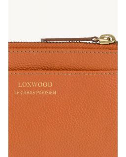 Porte Monnaie Zoé Orange Cuir Vachette