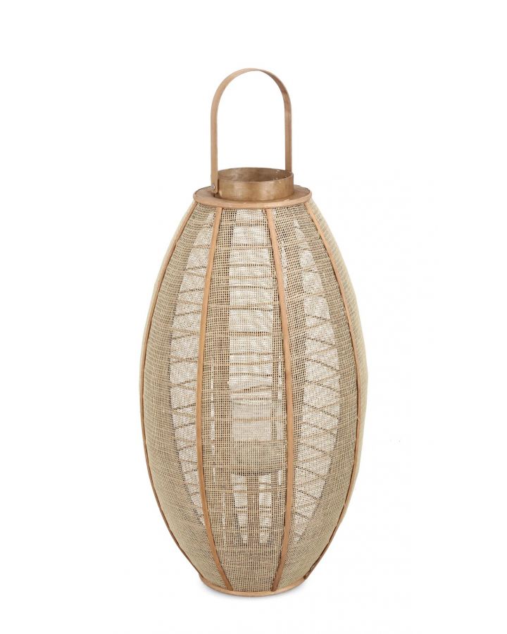 Lanterne Hamir Ov Nat, Taille Ø37X69Hcm