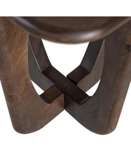 Petit Table Marron Bois De Manguier 45 X 45 X 55 Cm