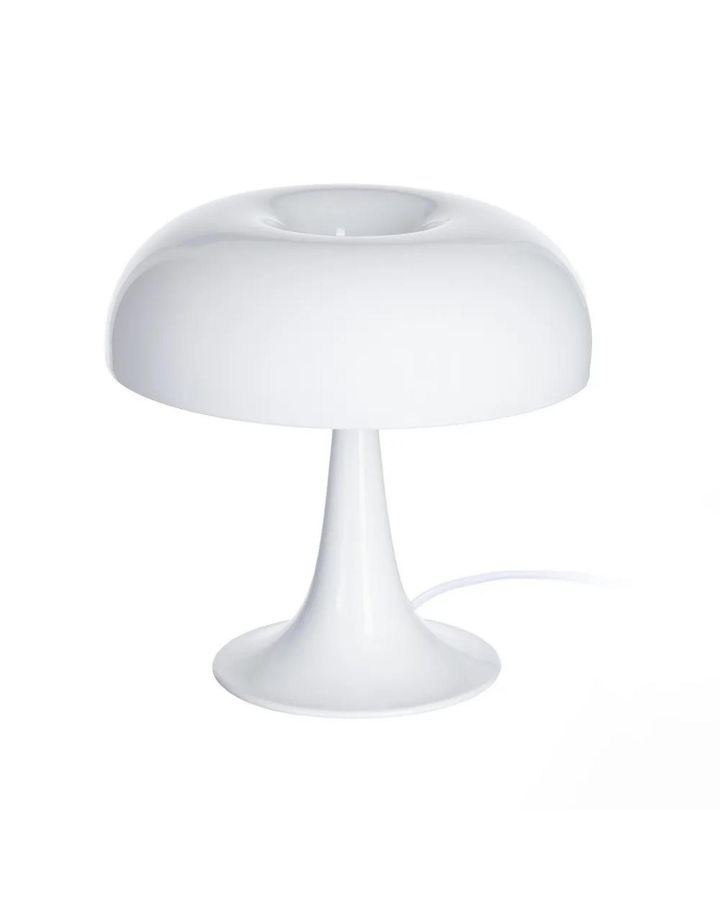 Lampe De Table Blanc Cristal Métal 25,50 X 25,50 X 25 Cm