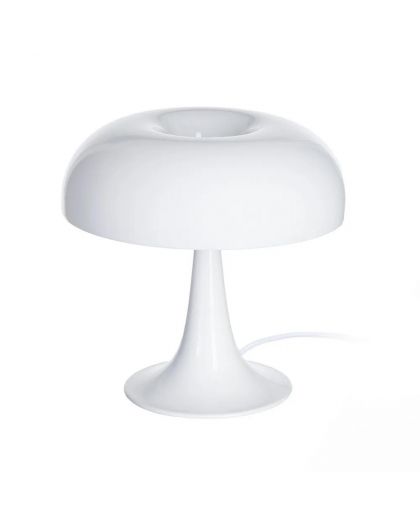 Lampe De Table Blanc Cristal Métal 25,50 X 25,50 X 25 Cm