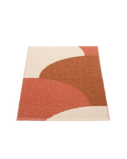 Tapis Hill Brick Rust Cream 70X90