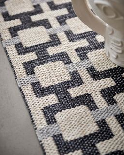 Tapis Tom Black Cream Warm Grey 70X180CM