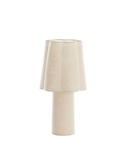 Lampe de Table Ø25x50 cm Musaby Lin Naturel