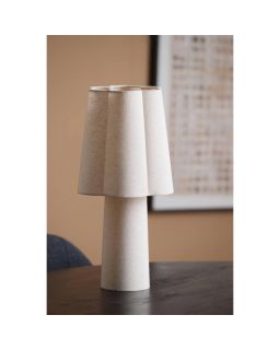 Lampe de Table Ø25x50 cm Musaby Lin Naturel