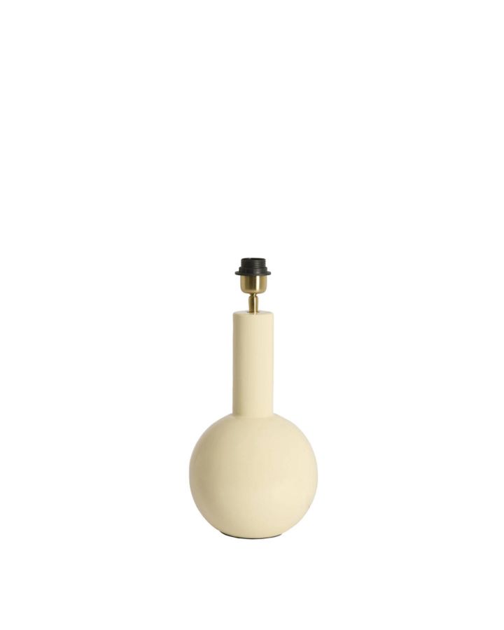 Pied de Lampe Ø19,5x38,5 cm Benao Creme Brillant