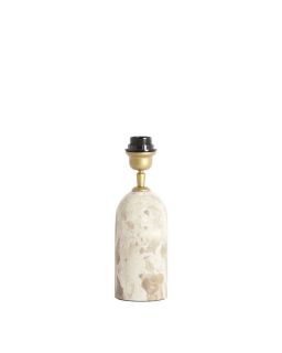 Pied de Lampe Ø9x18 cm Maliki Marbre Sable