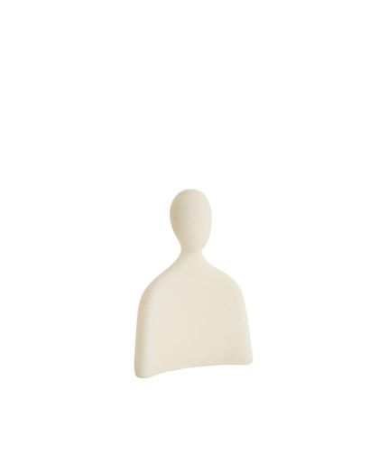 Ornement 15x6,5x21,5 cm Tete Creme