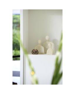 Ornement 15x6,5x21,5 cm Tete Creme