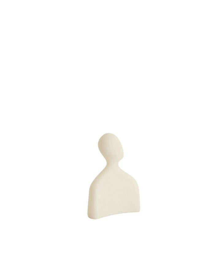 Ornement 12x5,5x16 cm Tete Creme