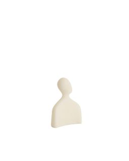 Ornement 12x5,5x16 cm Tete Creme