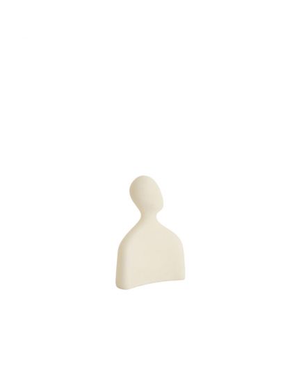 Ornement 12x5,5x16 cm Tete Creme
