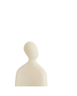Ornement 12x5,5x16 cm Tete Creme