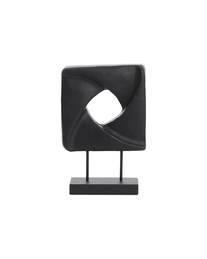 Ornement Sur Pied 26x9x38,5 cm Zarate Bois Naturel+Noir