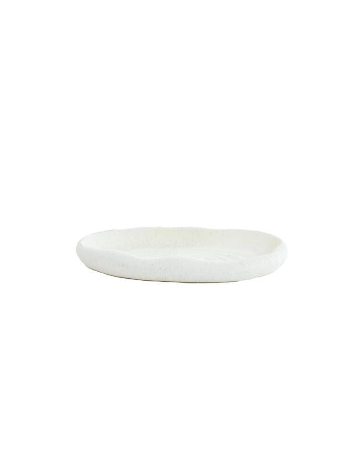 Plat 37x25x5 cm Alaina Creme