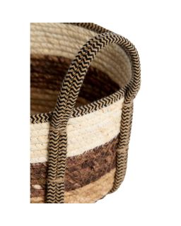 Panier S/3 Max Ø33x23 cm Kinsale Naturel+Brun+Marron