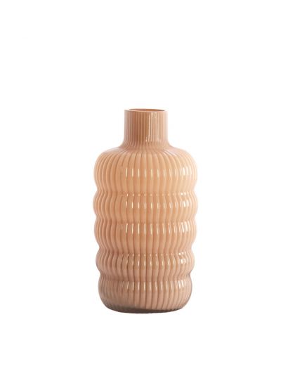 Vase Ø15,5x30 cm Lunette Verre Caramel