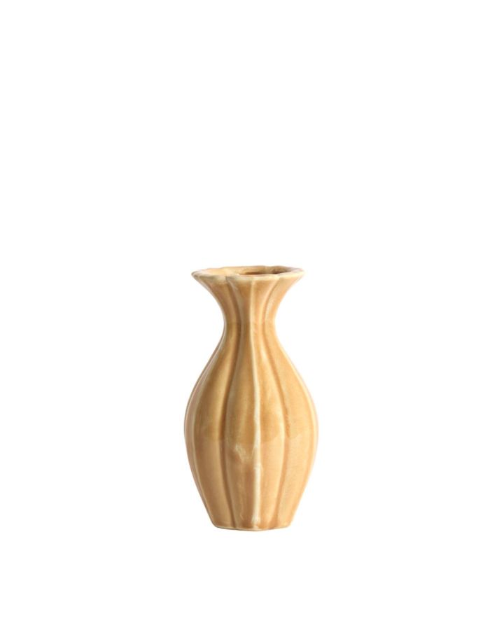 Vase Deco Ø8,5x15,5 cm Shirel Ceramique Orange