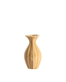 Vase Deco Ø8,5x15,5 cm Shirel Ceramique Orange