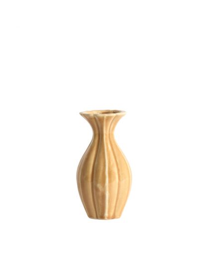 Vase Deco Ø8,5x15,5 cm Shirel Ceramique Orange