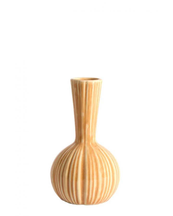 Vase Deco Ø9,5x17 Cm Sharel Ceramique Orange