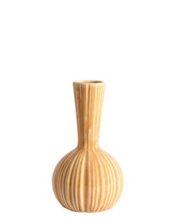 Vase Deco Ø9,5x17 Cm Sharel Ceramique Orange