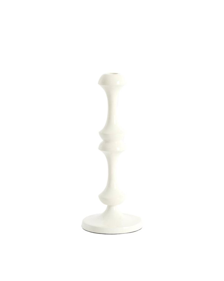 Bougeoir Ø12x29 cm Isara Metal Creme