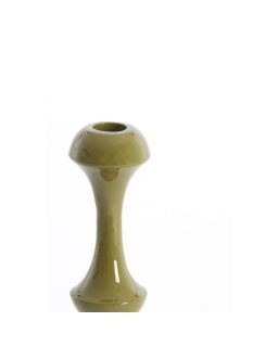Bougeoir Ø12x29 cm Isara Metal Vert Olive