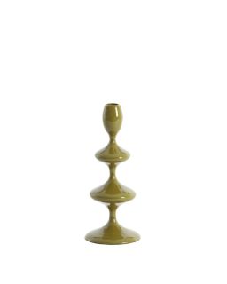 Bougeoir Ø10x27 cm Vireen Metal Vert Olive