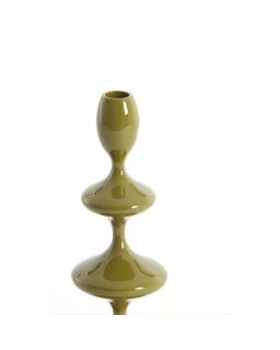 Bougeoir Ø10x27 cm Vireen Metal Vert Olive
