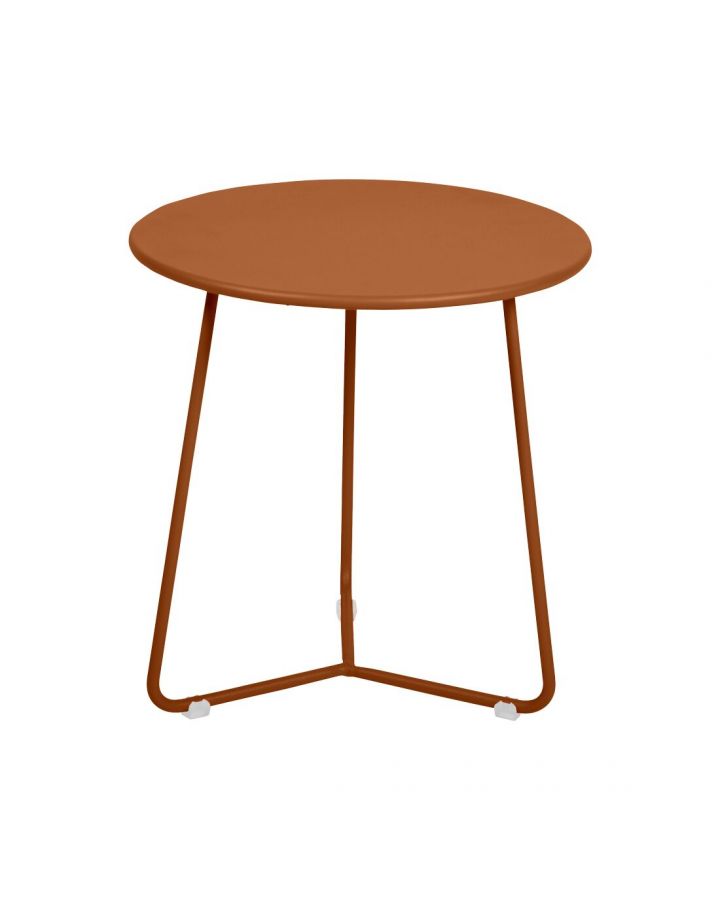 Cocotte Table Appoint Tabouret Orange Confite